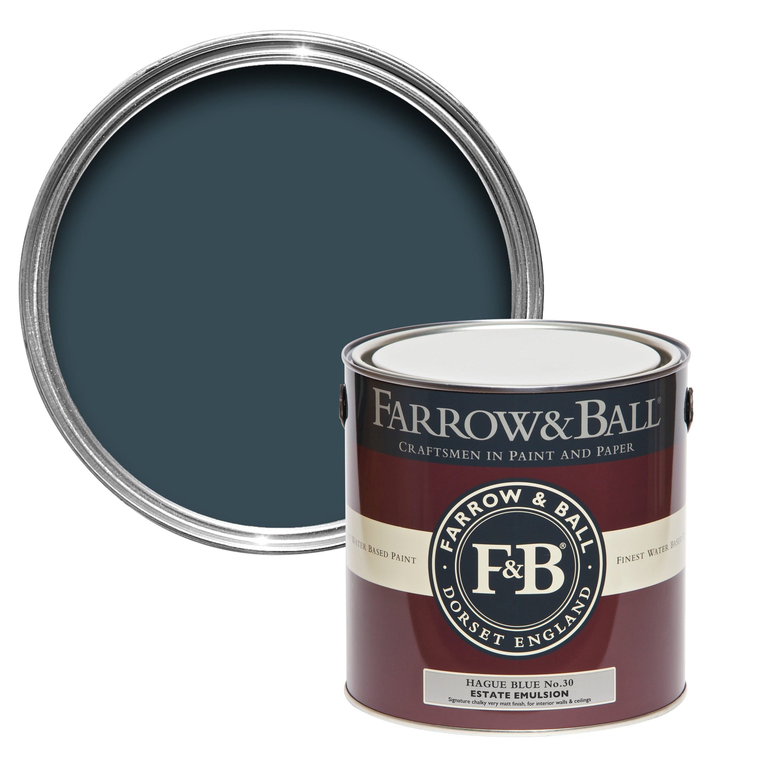 Farrow & Ball 100ml Sample Pot Hague Blue No.30