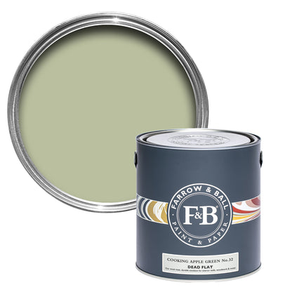 Farrow & Ball Multi Surface 5L Dead Flat Cooking Apple Green No.32