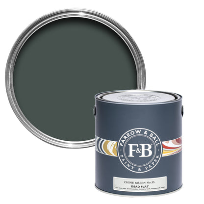 Farrow & Ball Multi Surface 5L Dead Flat Chine Green No.35