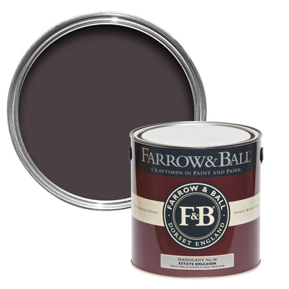 Farrow & Ball 2.5L Modern Eggshell Mahogany No.36