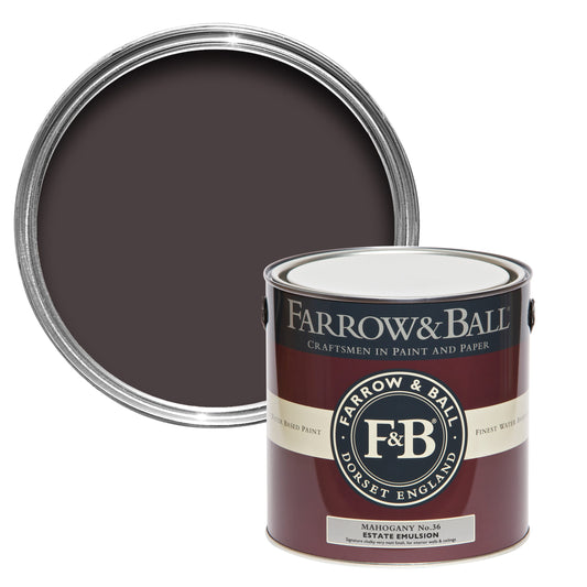 Tin Farrow & Ball 2.5L Modern Emulsion Mahogany No.36