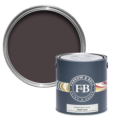 Farrow & Ball Multi Surface 2.5L Dead Flat Mahogany No.36