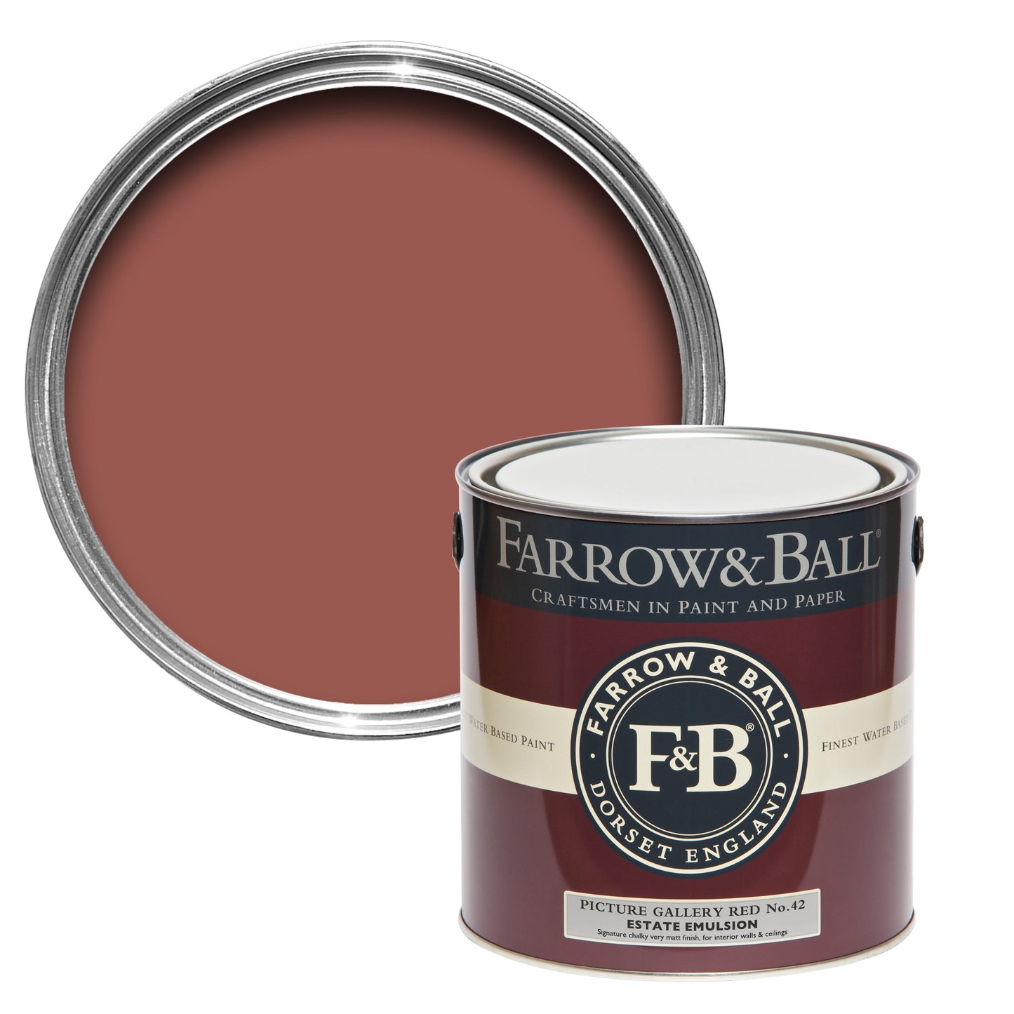 2.5L Estate Emulsion Picture Gallery Red No.42Farrow & Ball