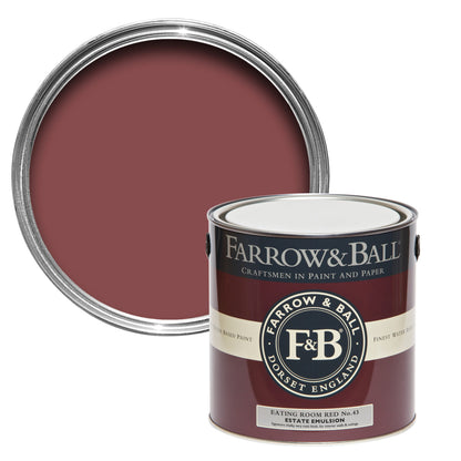 Farrow & Ball 2.5L Exterior Eggshell Eating Room Red No.43