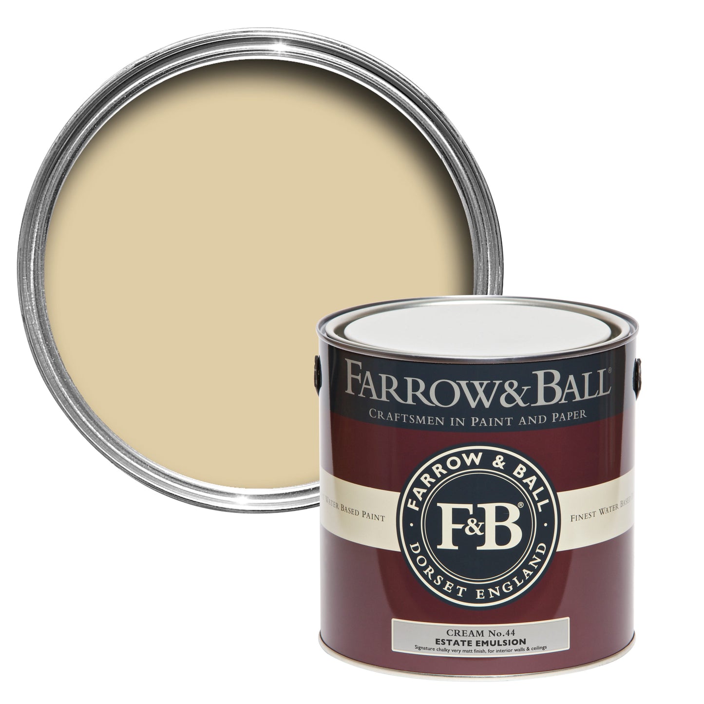 Farrow & Ball 2.5L Exterior Eggshell Cream No.44