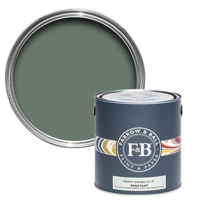 Farrow & Ball Multi Surface 5L Dead Flat Green Smoke No.47