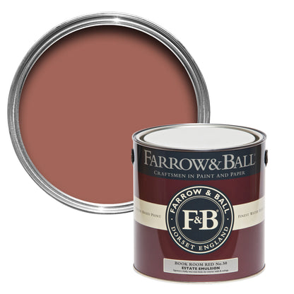 Farrow & Ball 2.5L Modern Eggshell Book Room Red No.50