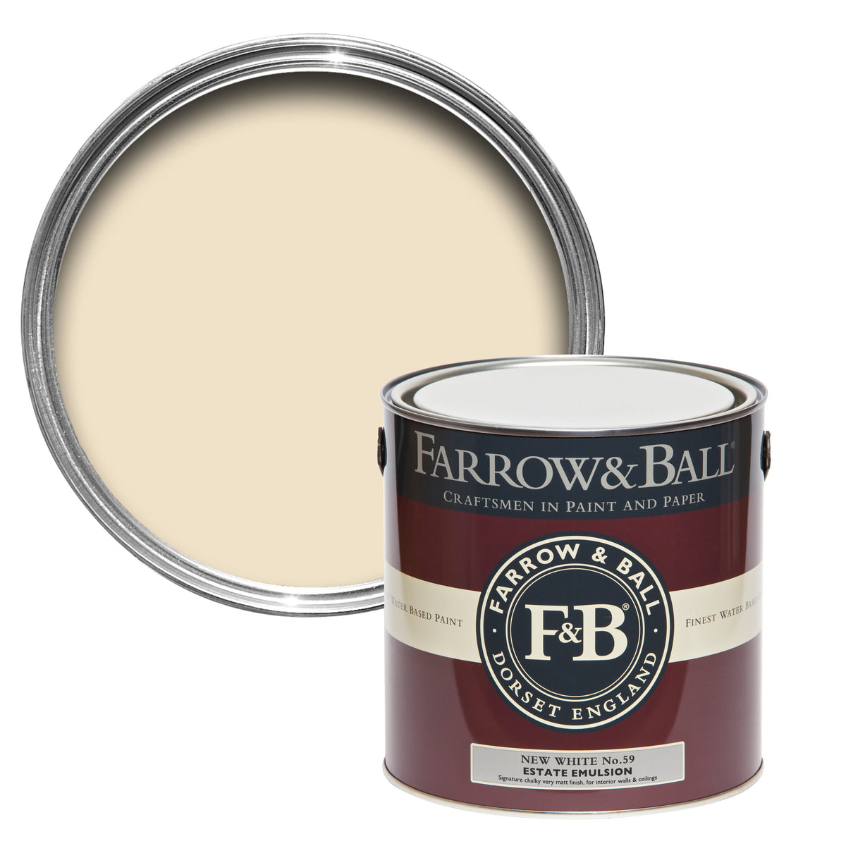 Farrow & Ball 100ml Sample Pot New White No.59