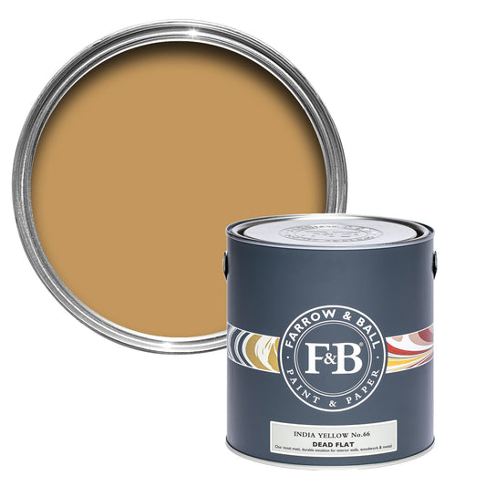 Farrow & Ball Multi Surface 5L Dead Flat India Yellow No.66