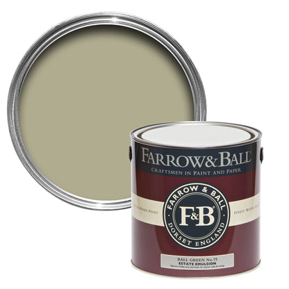 Farrow & Ball 2.5L Flat Eggshell Ball Green No.75