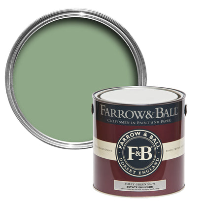 2.5L Estate Emulsion Folly Green No.76Farrow & Ball