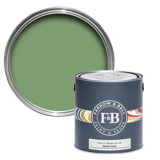 Farrow & Ball Multi Surface 5L Dead Flat Folly Green No.76