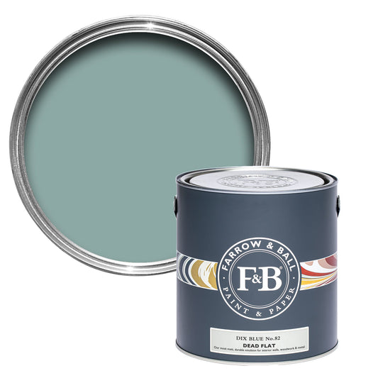 Farrow & Ball Multi Surface 5L Dead Flat Dix Blue No.82