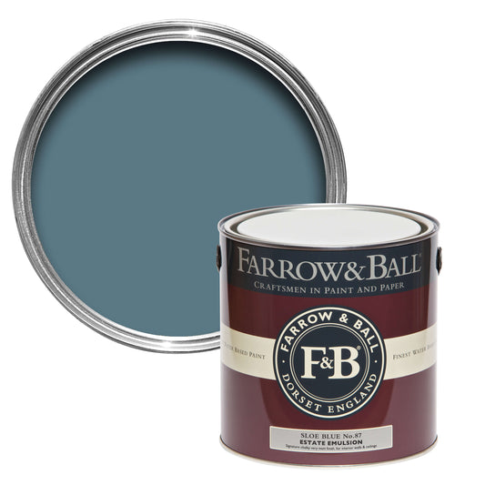 Farrow & Ball 5L Flat Eggshell Sloe Blue No.87