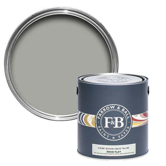 Farrow & Ball Multi Surface 2.5L Dead Flat Lamp Room Gray No.88