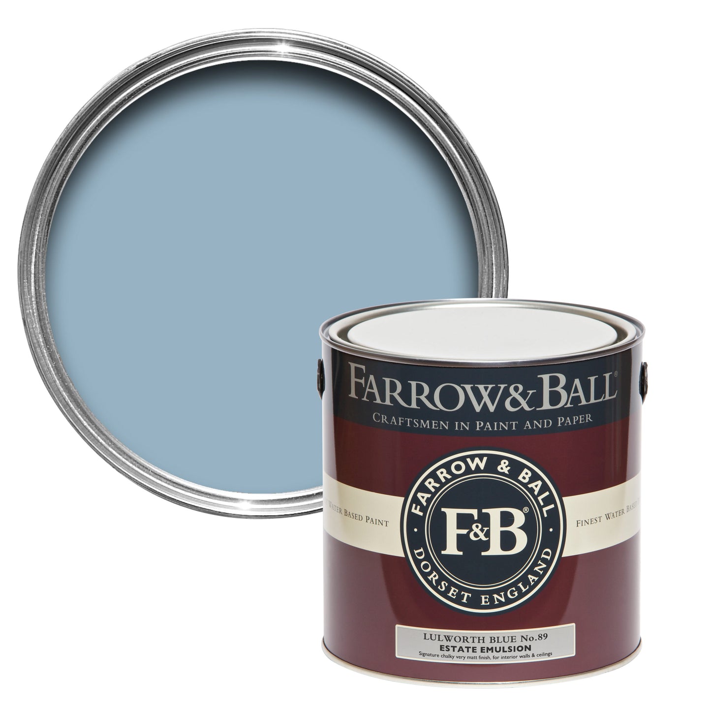 Farrow & Ball 100ml Sample Pot Lulworth Blue No.89