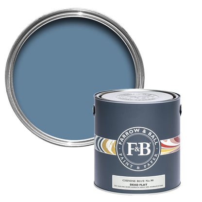 Farrow & Ball Multi Surface 2.5L Dead Flat Chinese Blue No.90