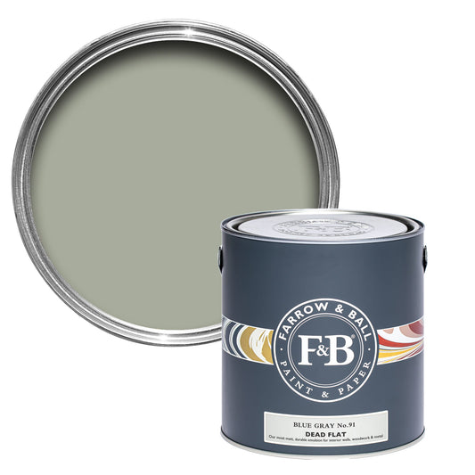 Farrow & Ball Multi Surface 2.5L Dead Flat Blue Gray No.91