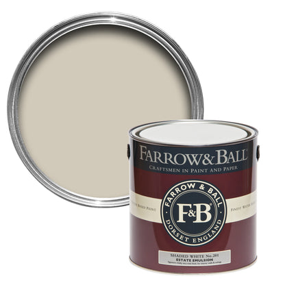 Farrow & Ball 2.5L Modern Eggshell Shaded White No.201
