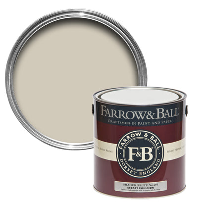 Farrow & Ball 100ml Sample Pot Shaded White No.201