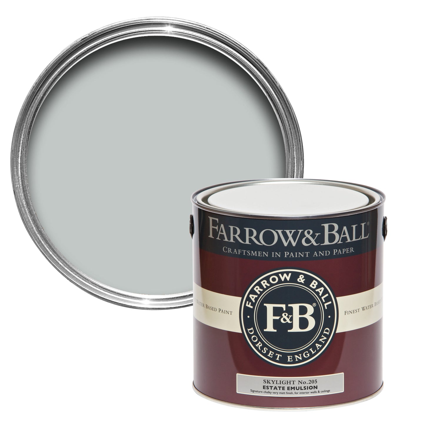 Farrow & Ball 2.5L Exterior Eggshell Skylight No.205