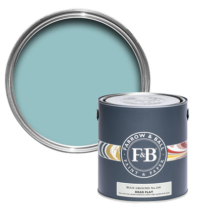 Farrow & Ball Multi Surface 5L Dead Flat Blue Ground No.210