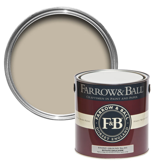 Farrow & Ball 2.5L Modern Eggshell Stony Ground No.211
