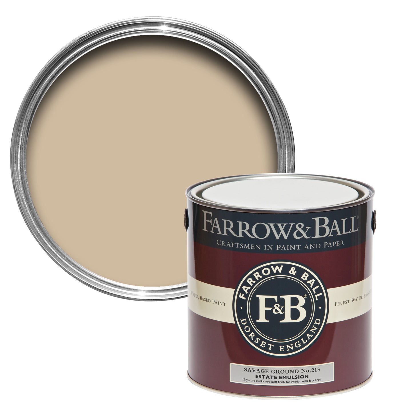 Farrow & Ball 2.5L Modern Eggshell Savage Ground No.213