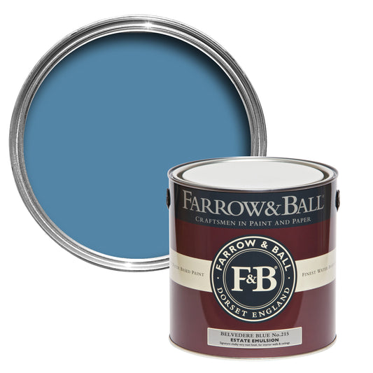 Tin Farrow & Ball 2.5L Modern Emulsion Belvedere Blue No.215