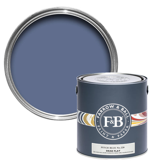 Farrow & Ball Multi Surface 2.5L Dead Flat Pitch Blue No.220