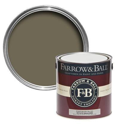 Farrow & Ball 2.5L Modern Eggshell Pantalon No.221
