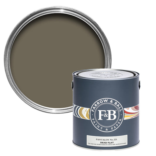 Farrow & Ball Multi Surface 5L Dead Flat Pantalon No.221