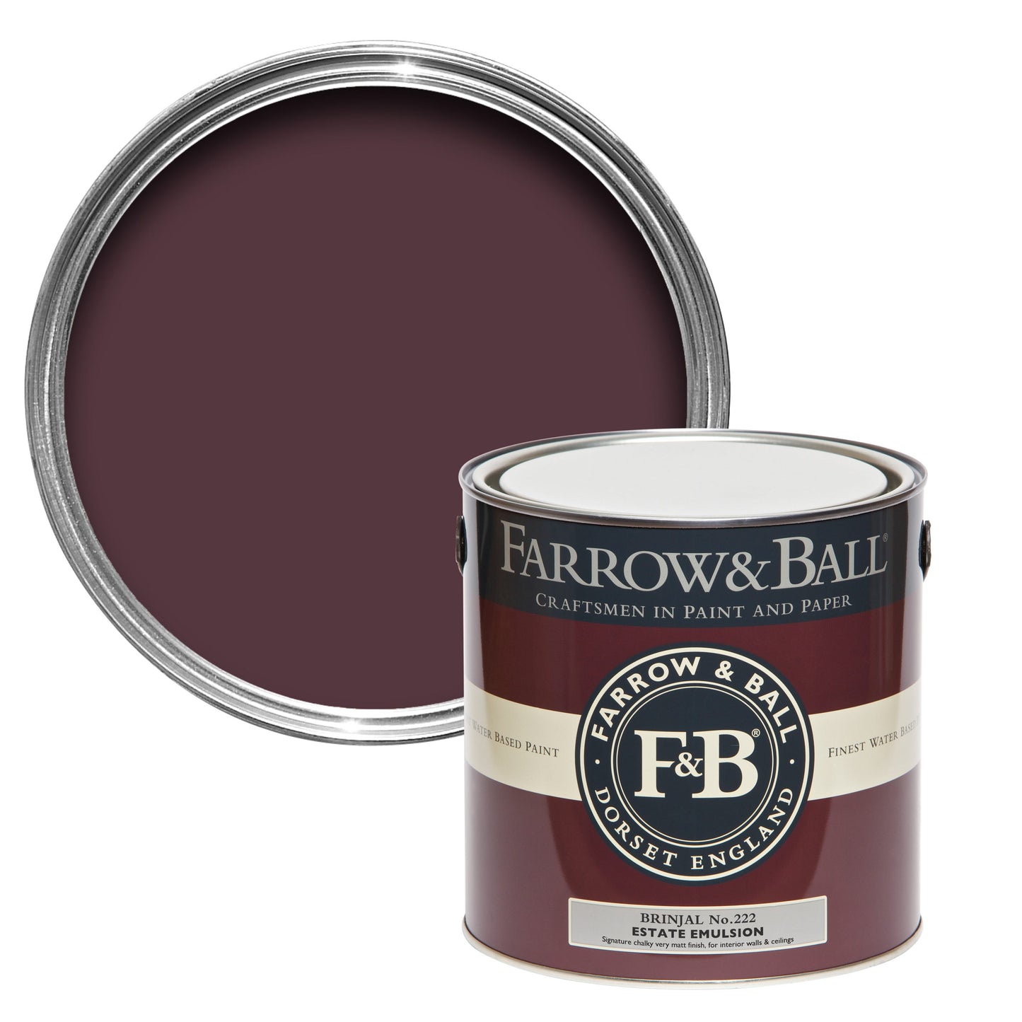 2.5L Estate Emulsion Brinjal No.222Farrow & Ball