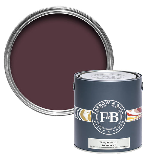 Farrow & Ball Multi Surface 5L Dead Flat Brinjal No.222