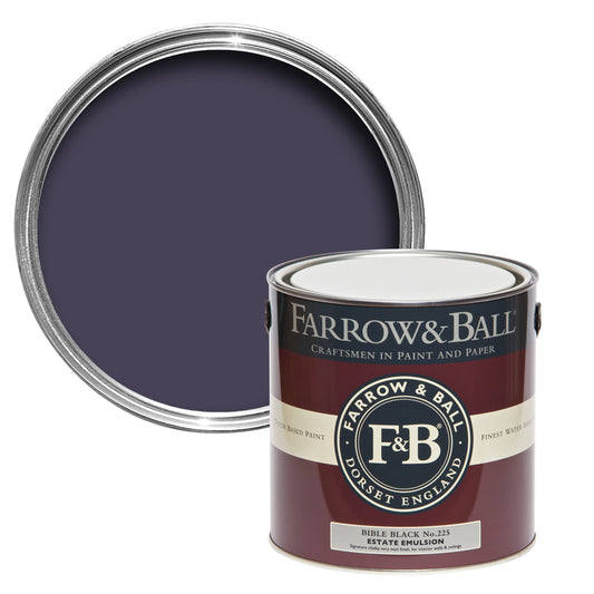 Farrow & Ball 2.5L Modern Eggshell Bible Black No.225