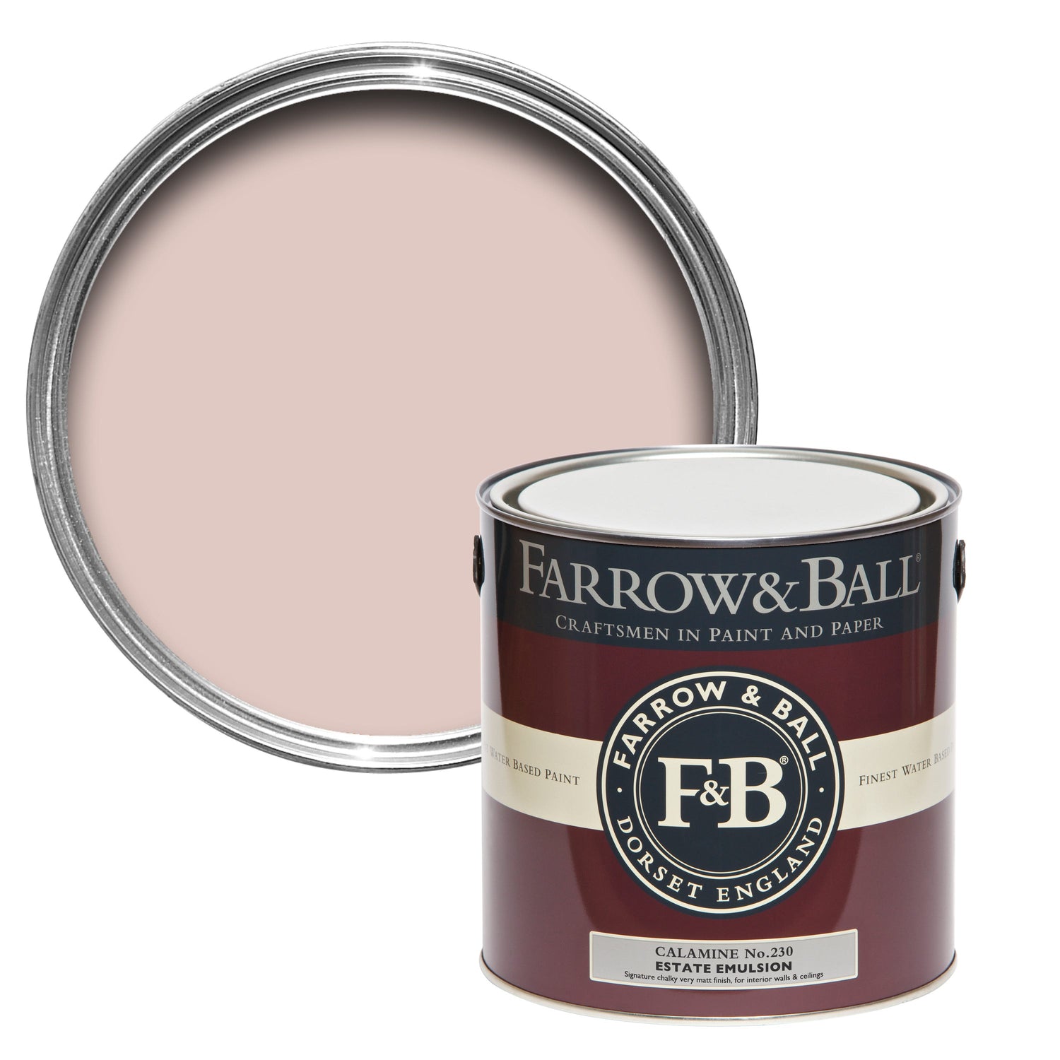 Farrow & Ball 100ml Sample Pot Calamine No.230