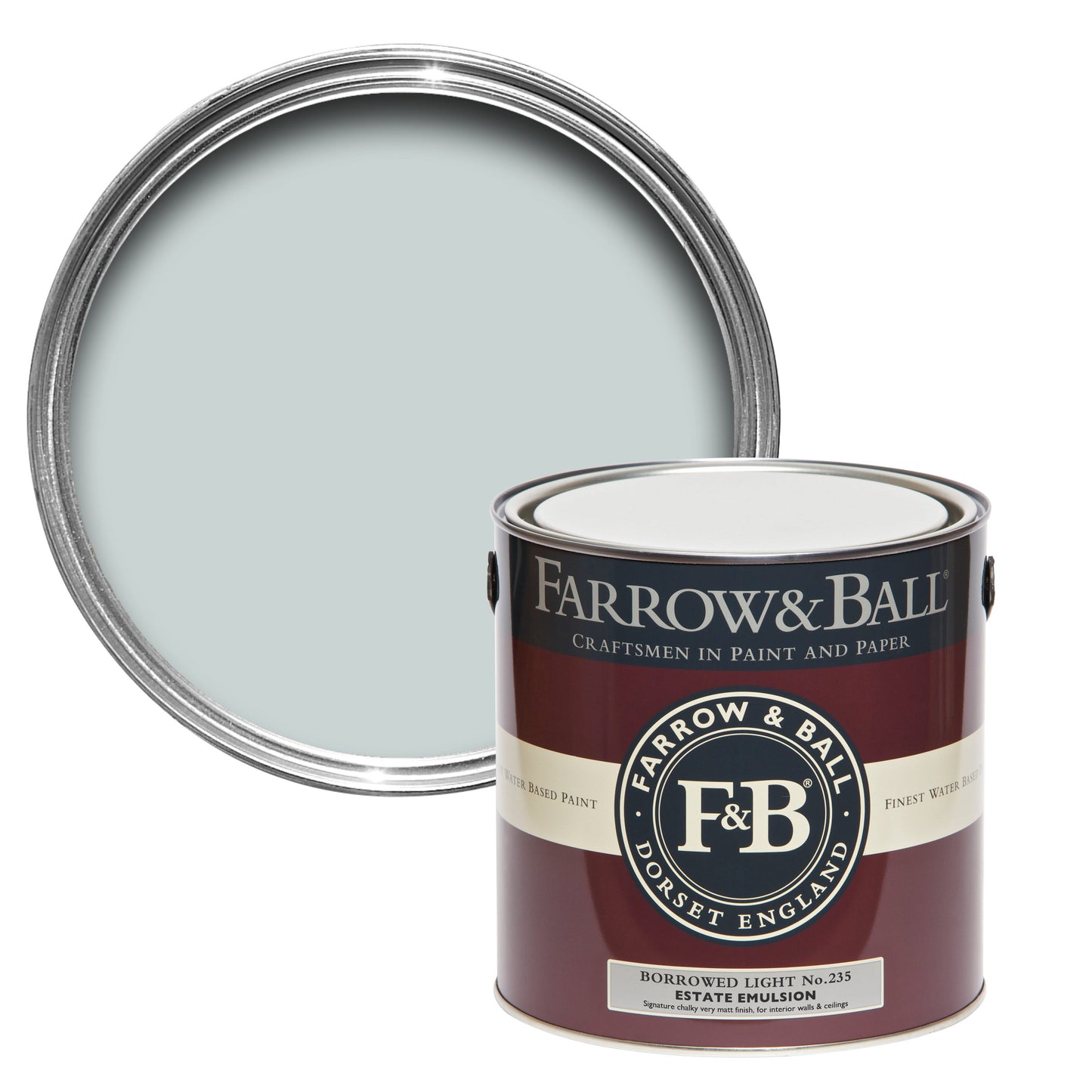 Farrow & Ball 2.5L Modern Eggshell Borrowed Light No.235