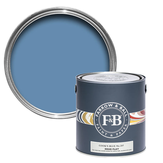 Farrow & Ball Multi Surface 5L Dead Flat Cook's Blue No.237