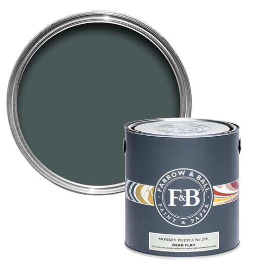 Farrow & Ball Multi Surface 5L Dead Flat Monkey Puzzle No.238