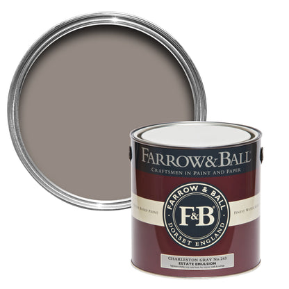 Tin Farrow & Ball 2.5L Modern Emulsion Charleston Gray No.243