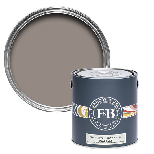 Farrow & Ball Multi Surface 5L Dead Flat Charleston Gray No.243