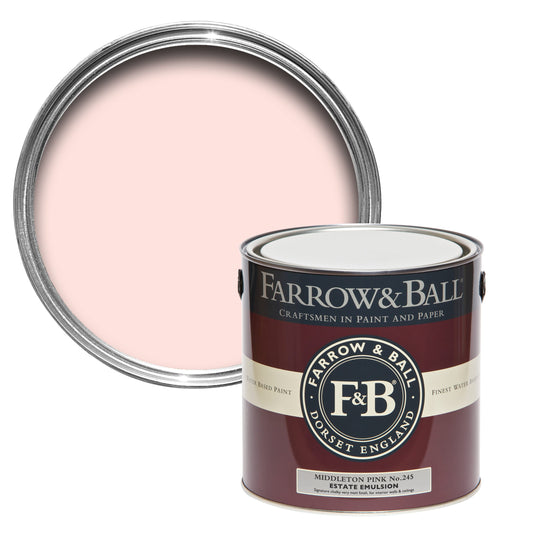 Farrow & Ball 2.5L Modern Eggshell Middleton Pink No.245