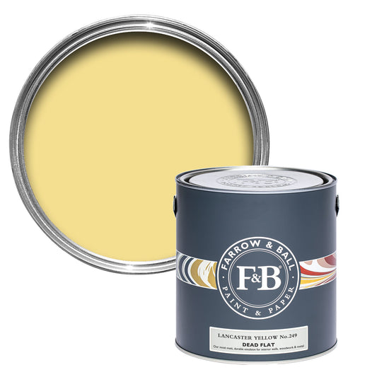 Farrow & Ball Multi Surface 5L Dead Flat Lancaster Yellow No.249