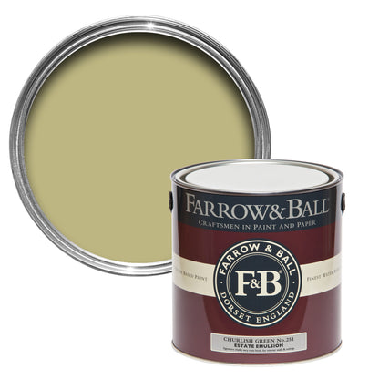 Farrow & Ball 5L Flat Eggshell Churlish Green No.251