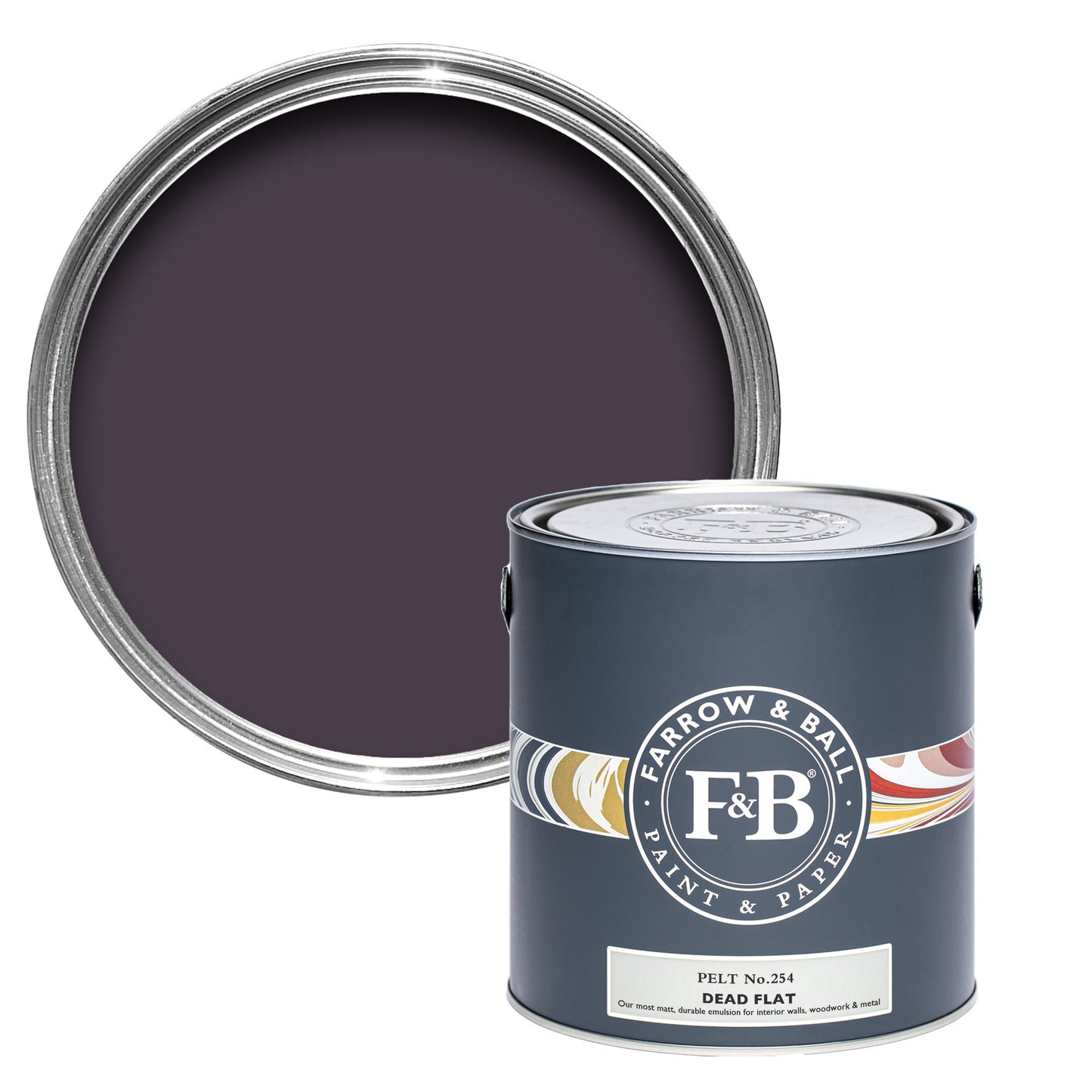 Farrow & Ball Multi Surface 2.5L Dead Flat Pelt No.254