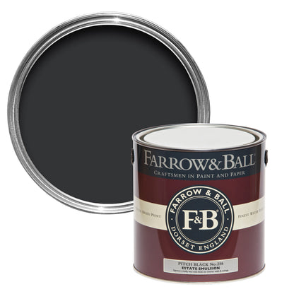 Farrow & Ball 750ml Modern Eggshell Pitch Black No.256