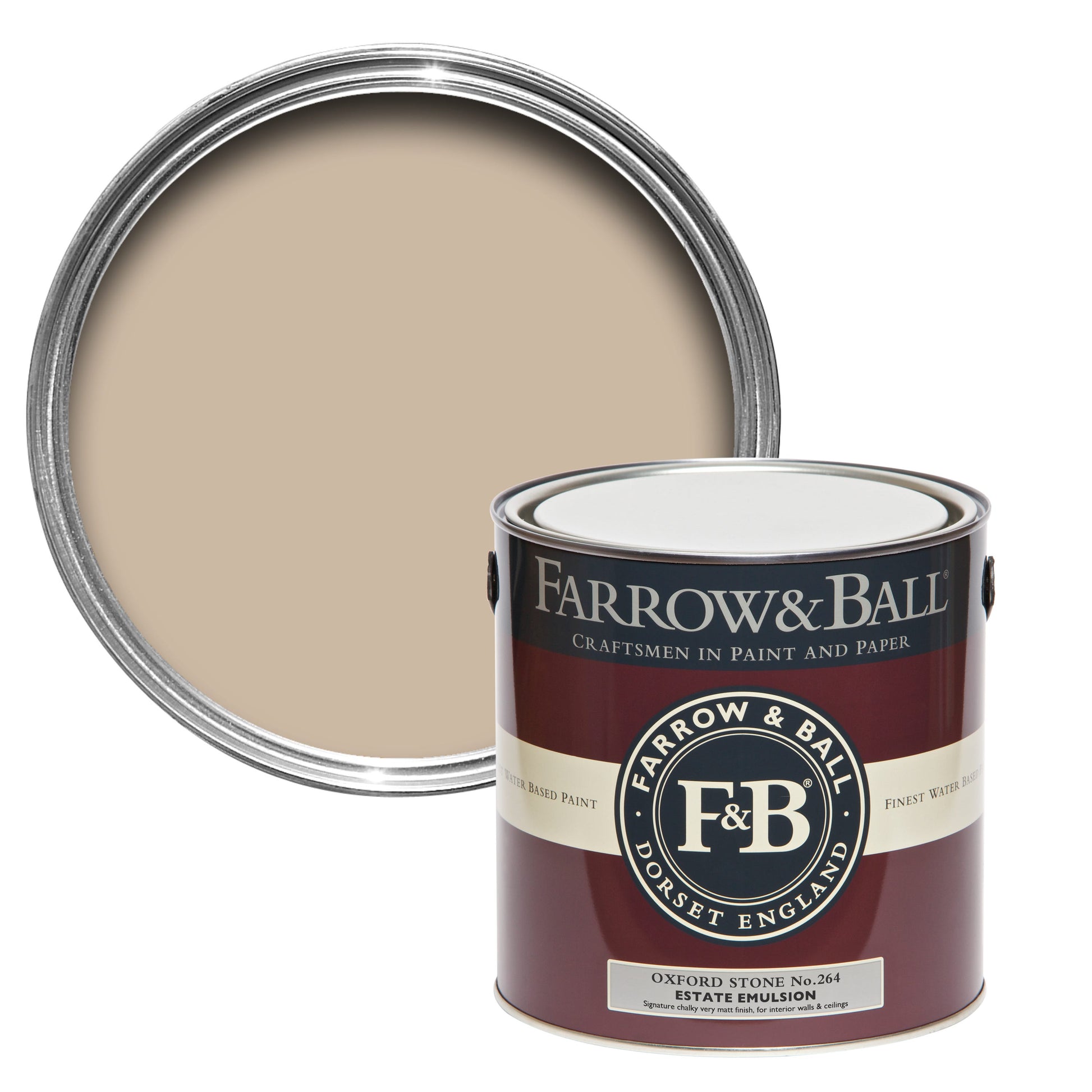 2.5L Estate Emulsion Oxford Stone No.264Farrow & Ball
