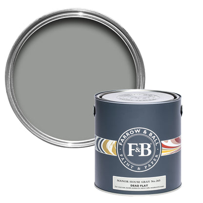 Farrow & Ball Multi Surface 750ml Dead Flat Manor House Gray No.265