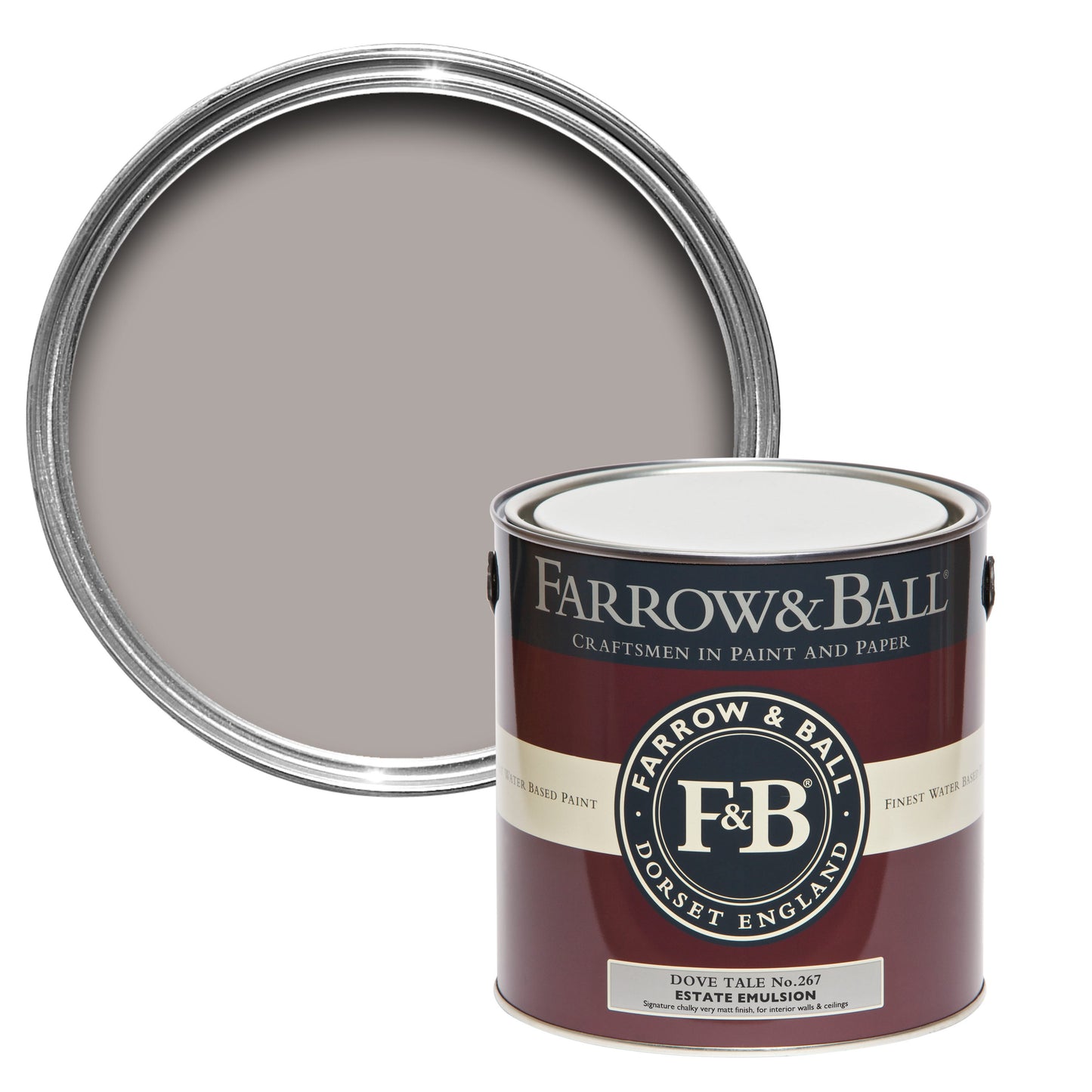 Farrow & Ball 2.5L Exterior Eggshell Dove Tale No.267