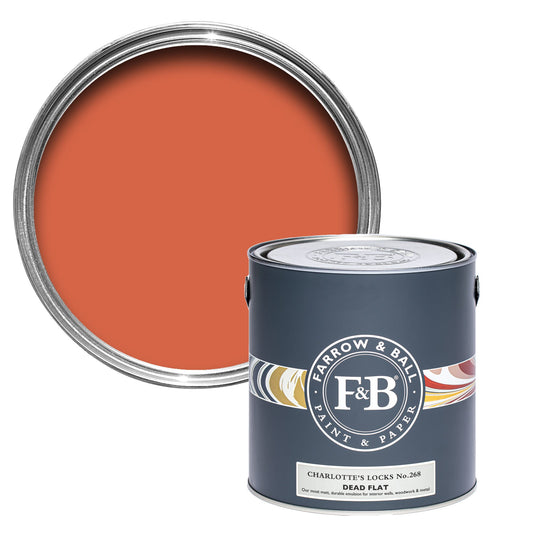 Farrow & Ball Multi Surface 5L Dead Flat Charlotte Locks No.268